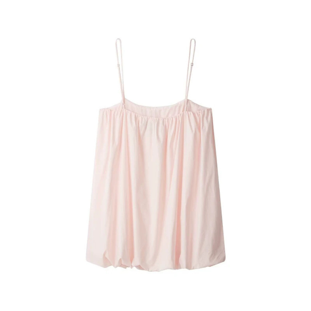 ZARA Fresh Balloon Mini Spaghetti Strap Dress